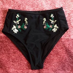 High waisted bikini bottom